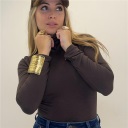 dolcevita felpato elasticizzato moda